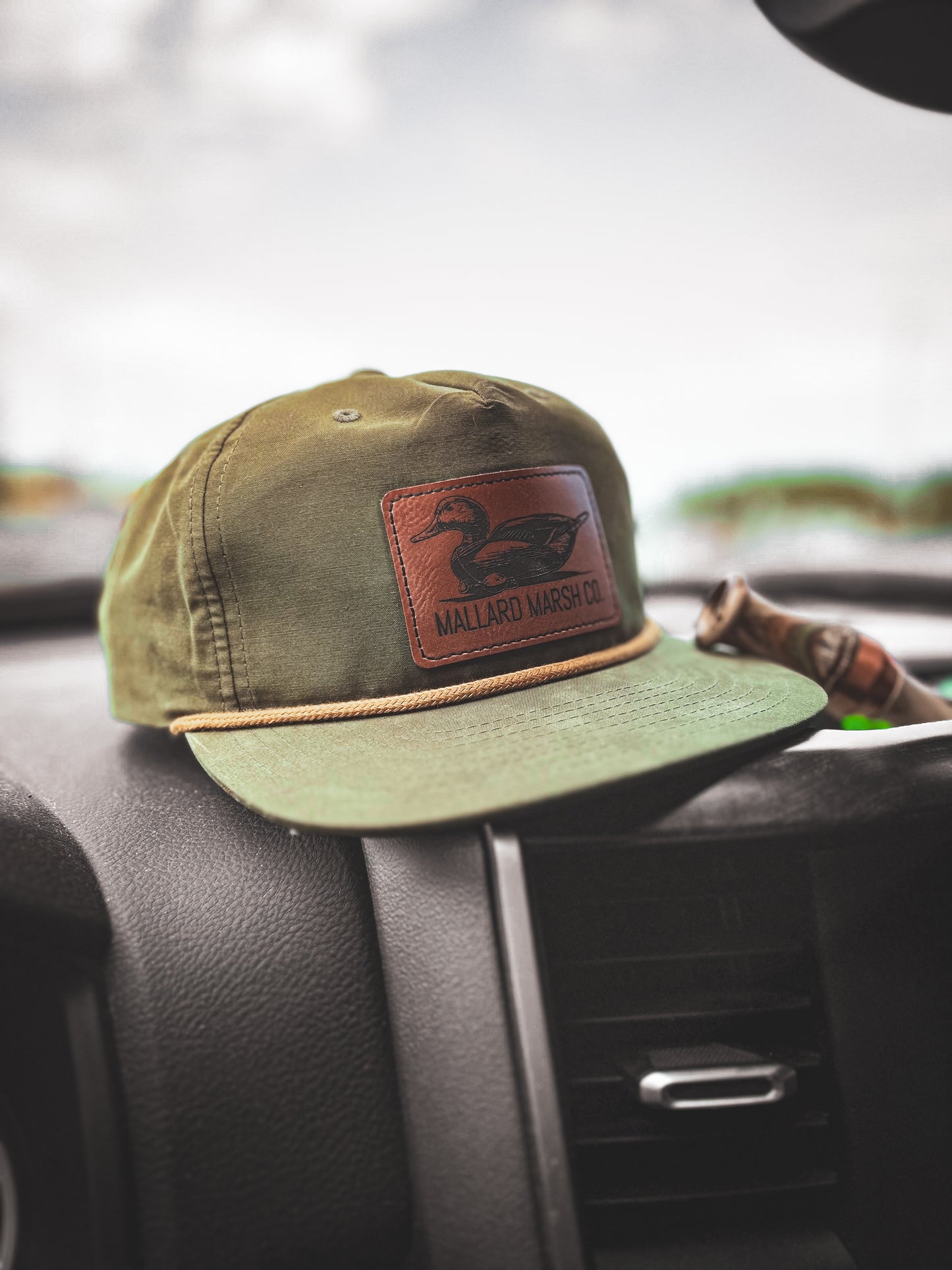 Retro rope patch hat