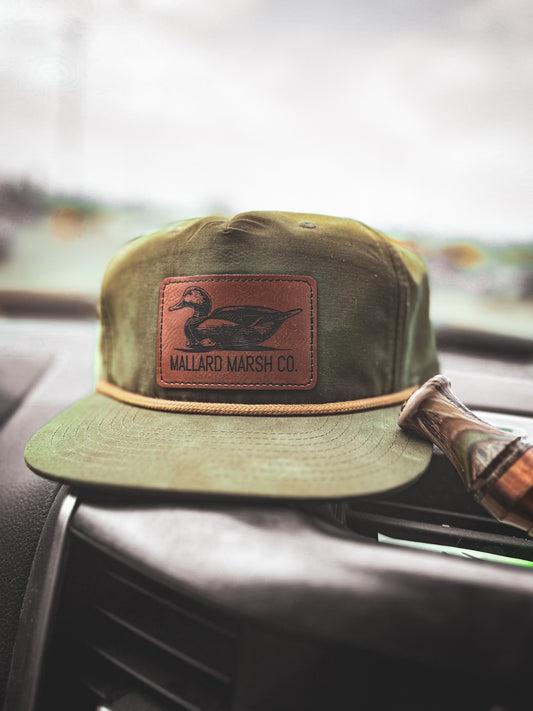 Retro rope patch hat